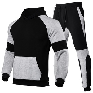 Venta al por mayor de conjuntos de trajes de jogging para hombre chándal deportivo 2 piezas gimnasio sudaderas con capucha de manga larga con capucha ejercicio entrenamientos - Product Image 1