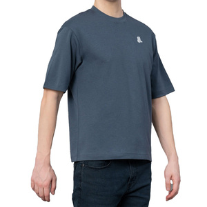 เสื้อยืดผู้ชายสไตล์สตรีทแวร์ ผ้าฝ้ายผสมใยไผ่ สีพื้น ทรงโอเวอร์ไซส์ หนานุ่ม สไตล์วินเทจ ไซส์ใหญ่ ระบายอากาศได้ดี - Product Image 3