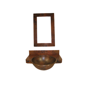 Fregadero de cocina de cobre martillado Lavabo de baño de forma redonda de calidad superior del fabricante In Home Arts - Product Image 3