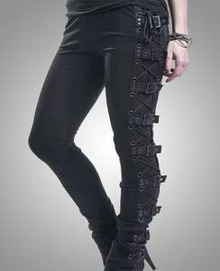 Pantalon en cuir personnalisé de haute qualité Pantalon moterbiker en cuir avec logo personnalisé et couleur personnalisée - Product Image 1