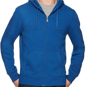 Ensemble de sweat-shirts à capuche unisexe à motif uni OEM pour homme, coupe régulière, fermeture éclair, 100% coton, manches longues, imprimé, respirant, séchage rapide - Product Image 5