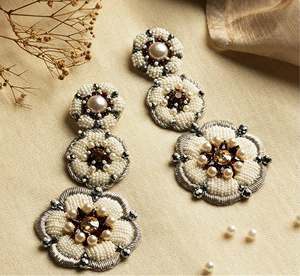 Pendientes de Perlas de Arroz Más Vendidos en India, Pendientes Personalizados con Múltiples Cuentas, Joyería Festiva para Mujer al Mejor Precio, Pendientes con Cuentas - Product Image 5