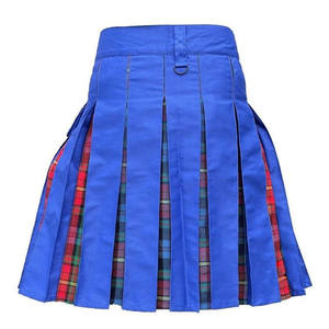 Kilt Escocés Azul Híbrido Royal Stewart para Hombre, Kilt Moderno y Utilitario, Tallas 28-62 - Product Image 2