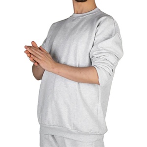 Sudadera de felpa con cuello redondo y estampado gráfico para hombre, estilo casual universitario, lavado ácido, tejido de punto, efecto lavado a la arena, patrón sólido, estampado personalizado, otoño 2026 - Product Image 1