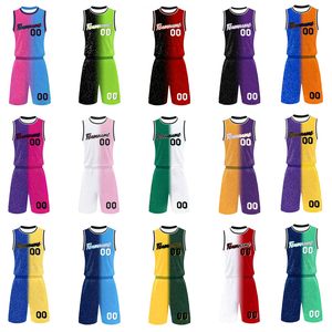 Tenues de basketball grande taille pour adultes, très vendues, respirantes, séchage rapide, antibactériennes, évacuant l'humidité, imprimées par transfert thermique - Product Image 1