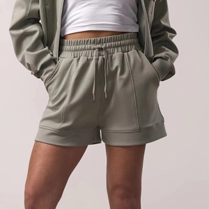 Short de bain pour femme de haute qualité 100% coton imprimé personnalisé taille élastique séchage rapide style Hip Hop sportif - Product Image 3