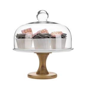 Présentoir à gâteau en bois à trois niveaux de la dernière qualité en bois d'acacia support à gâteau en bois de forme ronde à trois niveaux du fournisseur indien - Product Image 4