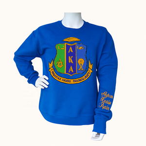 Nouveau style de sweat-shirt à col ras du cou tricoté avec logo brodé personnalisé 100% coton hauts pullover décontractés fraternité sororité imprimée - Product Image 3