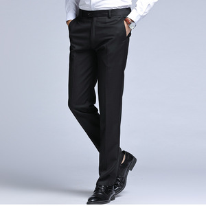 2025 nuevos y elegantes pantalones formales de negocios a rayas para hombre, pantalones informales de oficina, pantalones ajustados de traje Formal de negocios, pantalones de vestir - Product Image 6