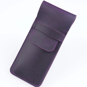 Personalizado de cuero genuino Vintage cremallera reutilizable gran pluma lápiz caso titular bolsa para la escuela trabajo Oficina - Product Image 1