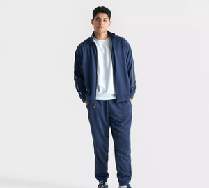 กางเกงวอร์มขายาวผ้าโพลีเอสเตอร์แบบถักสำหรับผู้ชายชุดวอร์มลำลองตามสั่ง - Product Image 2