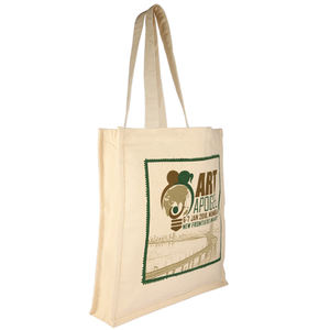 Sac en coton imprimé personnalisé réutilisable pour Shopping avec Logo, sac fourre-tout en toile, sac à main en coton à bandoulière - Product Image 5