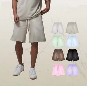 กางเกงขาสั้นผ้าเทอร์รี่ซักหนักสำหรับผู้ชายโลโก้แบบออกแบบได้ตามต้องการสำหรับฤดูร้อน - Product Image 4