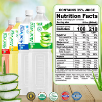 Jus d'aloe vera avec pulpe 1500 ml VINUT Vietnam - Prix de gros, échantillon gratuit, OEM/ODM