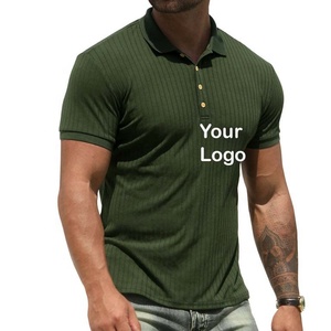 โปโลกอล์ฟสำหรับผู้ชายสีทึบโดยตรงผลิตจากโรงงานส่งออกที่มุ่งเน้นการออกแบบตามสั่ง - Product Image 6