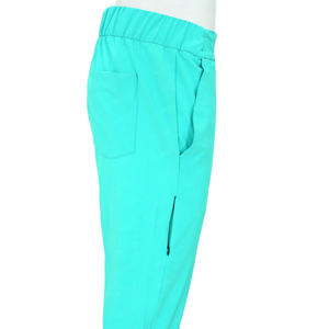 Tenues d'hôpital unisexes personnalisables en tissu sergé respirant, ensembles d'uniformes d'infirmière à manches courtes, col montant, faciles à porter, avec poche pour aiguilles - Product Image 6