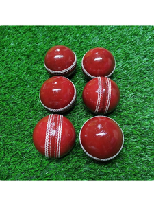 Customizable Cricket Hardball <b>Red</b> 134g Weight High Performance Balls with Custom Logos Various Sizes Available - Product Image 2