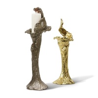 Candelabro de Latón y Aluminio Hecho a Mano, Edición Limitada, Acabado Premium, Decoración de Hogar de Alta Gama