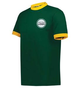 Camisetas Ringer de algodón 5,4 de 100% onzas suaves para hombre en tallas para adultos: camiseta unisex de la talla de la camiseta del - Product Image 2