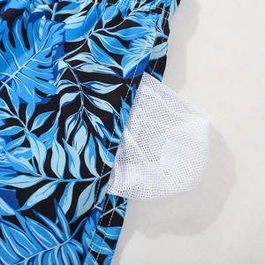 กางเกงชายหาดขาสั้นผ้าแคนวาสตาข่ายระบายอากาศได้ดีมีขอบระบาย100% สำหรับฤดูร้อน - Product Image 5