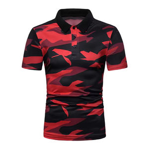 Polo à manches courtes pour hommes de haute qualité nouvelle mode imprimé Polyester Sublimation Golf Polos Direct usine en gros ODM - Product Image 6