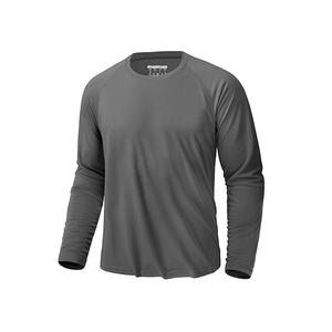Nouveaux hommes décontracté à manches longues coton sweat unisexe surdimensionné Vintage t-shirt couleur-bloqué côtelé poignets américain grande taille - Product Image 3