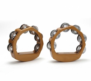 Pandereta Octagonal de Bronce B20 de Alta Calidad SOLOBEAT con Sonajas Metálicas Brillantes, Rendimiento Profesional, 50.8 cm de Diámetro - Product Image 1