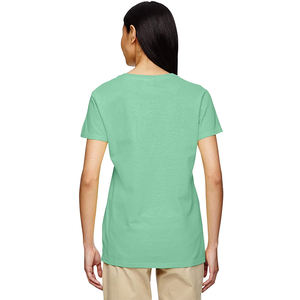 T-shirt à manches courtes pour femmes Fabriqué en usine Matériau respirant Motif imprimé Taille Adulte pour l'été Prix bas - Product Image 3