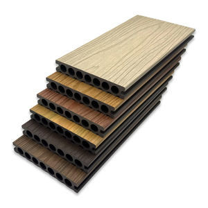 Лидер продаж: Современный дизайн, гладкий композитный террасный настил из ДПК, соэкструдированный, с замковым соединением, водонепроницаемый, износостойкий, для сада и улицы - Product Image 4