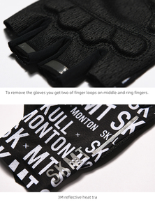 Gant de moto en cuir respirant Gants de moto de course de vélo avec écran tactile pour hommes - Product Image 5