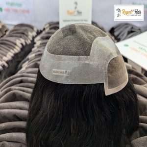 REGENT SFL Skin 100% Toupet de cheveux humains pour hommes Trame nouée à la main en vague naturelle Style droit Haute demande-Grand stock disponible - Product Image 4