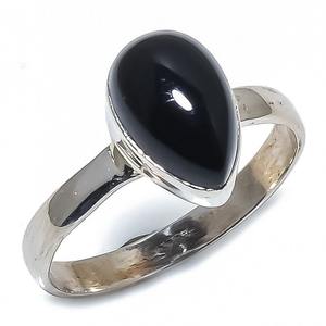 Bague en argent de style bohème faite à la main bijoux en argent sterling 925 Onyx noir pierre précieuse bague tendance bijoux pour femmes cadeau pour elle - Product Image 1