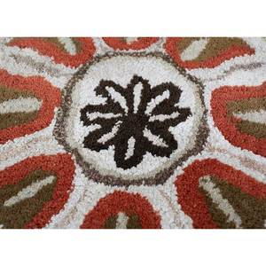 พรมขนสัตว์ผสมวิสโคสสีเทาดำ รุ่น Tra-14619 ลายเมดัลเลียนรูปสี่เหลี่ยมผืนผ้าลายทาง สำหรับตกแต่งบ้าน ทางเดิน ทำจากเส้นใยปอกระเจาแบบทอเรียบ - Product Image 3