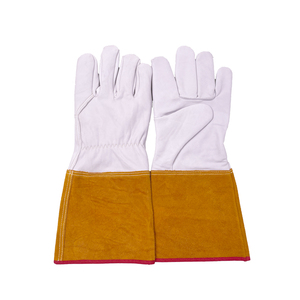 Goatskin High Quality Full Finger <b>Tig</b> Mig <b>Welders</b> Gloves Argon Welding Gloves - Product Image 4