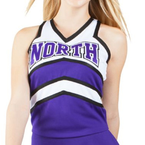 Women's School Girls <b>Cheerleading</b> Dance Costume Letter Printed Neck Sleeveless Pleated Dress Cheerleader Uniform Outfit Sets - Product Image 2