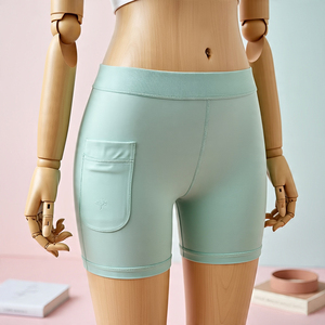 Compression maternité ventre enceinte Shorts femmes été grossesse maternité Compression Shorts avec poche dames - Product Image 5