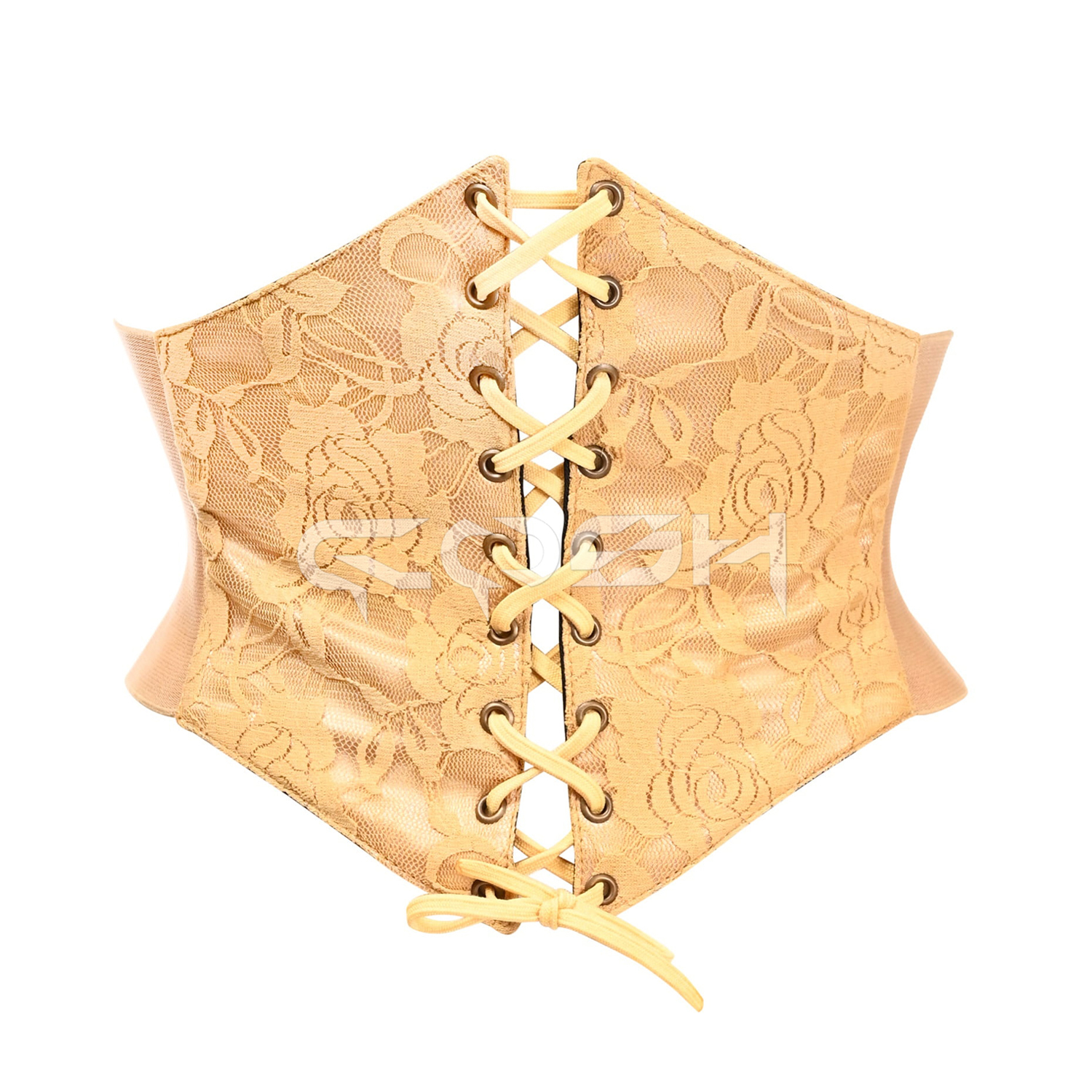 Beige Satin With Mesh