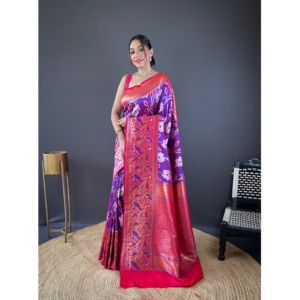 Fabricant et fournisseur indiens Saree en tissu respirant de haute qualité pour vêtements de fête et d'événement pour femmes au meilleur prix - Product Image 1