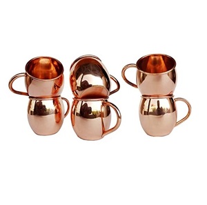 Taza de barril de cobre negro de punto martillado antiguo con mango de latón puro para beber Hotel Bar restaurante uso doméstico - Product Image 5