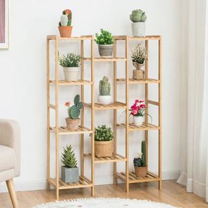 Modern Solid Wood Storage Shelving <b>Rack</b> Natural for Home Hotels and Restaurant <b>Kitchen</b> Living Room Wholesale Made in India 2023 - Product Image 3