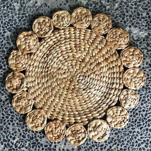 Prix pas cher Haute qualité fabriqué à la main nouveau venu meilleure vente napperon en jacinthe d'eau pour la décoration de cuisine de table du Vietnam - Product Image 5