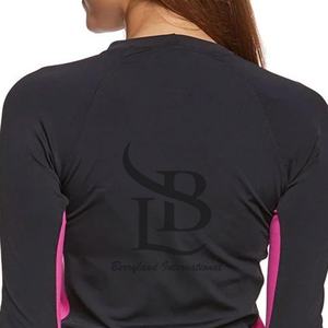 Fourniture directe d'usine sur mesure femmes Rash Guard à vendre à manches longues vêtements de sport Sublimation imprimé MMA femmes Rash Guards - Product Image 2