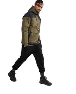 Pullover <b>Jacket</b> Hooded Insulated in <b>Green</b> Black Windbreaker Dustproof Ultralight Contrasting Colors Sportswear Season <b>Jackets</b> - Product Image 6