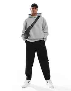 Logo OEM personnalisé 100% coton surdimensionné à épaules tombantes poids lourd thermique polaire pull à capuche pour hommes - Product Image 3