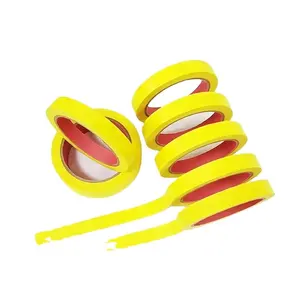 Hittebestendige Maskingtape 12Mm 18Mm 24Mm Breedte Crêpe Auto Schilderij Afplakband Met Logo