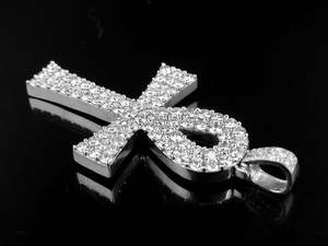 Moissanite diamant croix 925 argent Sterling Hip Hop glacé bijoux fins pendentifs et breloques cadeau d'anniversaire pour lui - Product Image 4