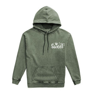 Sweat-shirts et pulls à capuche gris délavé, grande taille, vêtements d'extérieur élégants avec logo imprimé à l'écran - Product Image 2
