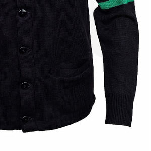   Cardigan personnalisé avec logo de sororité AKA, col en V, pour femmes, en tricot côtelé, broderie universitaire, viscose et coton, style universitaire, tricoté, décontracté - Product Image 5