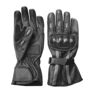 Fabricantes al por mayor Piel de cabra Guantes de carreras de motos de cuero Guantes deportivos personalizados para hombres y mujeres - Product Image 1