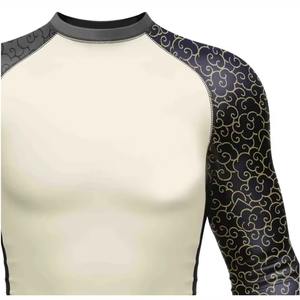Rashguard de BJJ MMA sublimé |   Haut de grappling imprimé sur mesure |   Tissu respirant en spandex/polyester, manches courtes, séchage rapide - Product Image 5